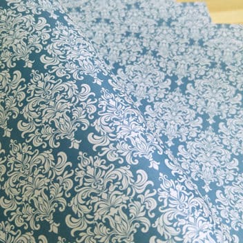 Эксклюзивная жемчужная свадебная бумага Snorkel Blue