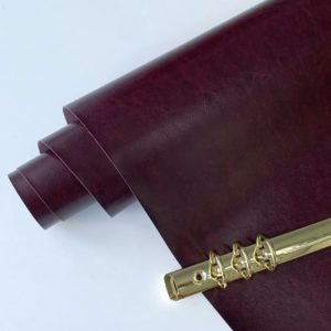 Переплетный кожзаменитель (Китай) глянцевый, винный