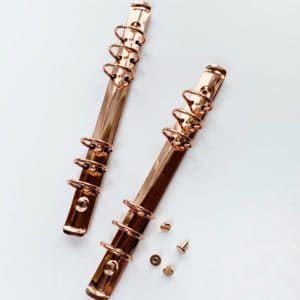 УЦЕНКА! Кольцевой механизм А5, D-25 мм  РОЗ. ЗОЛОТО + комплект крепления,  22см